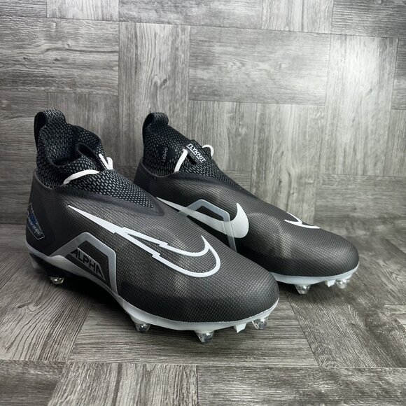 Nike Alpha Menace Elite 3 Men's size 10 Detachable Football Cleat Black DR5956-0 - Picture 5 of 8